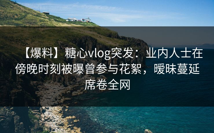 【爆料】糖心vlog突发：业内人士在傍晚时刻被曝曾参与花絮，暧昧蔓延席卷全网